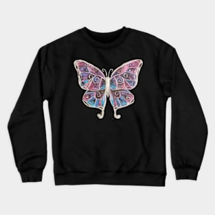 Crystal butterfly Crewneck Sweatshirt